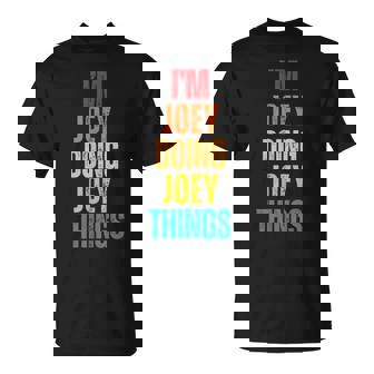 I Love Joey Patrón Retro Personalizado Nombre Camiseta unisex - Regaloses