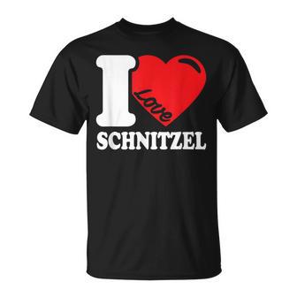 I Love Schnitzel Ich Liebe Schnitzel Schnitzel T-Shirt - Geschenkecke