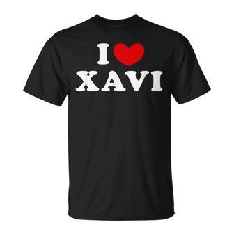 I Love Xavi I Heart Xavi T-Shirt - Monsterry