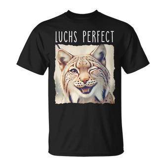 Luchs Perfect X Lynx Bobcat Looks Perfect Lustiger Luchs T-Shirt - Geschenkecke