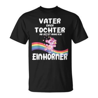 Lustigesater Einer Tochter Einhörner Geburt Baby T-Shirt - Geschenkecke