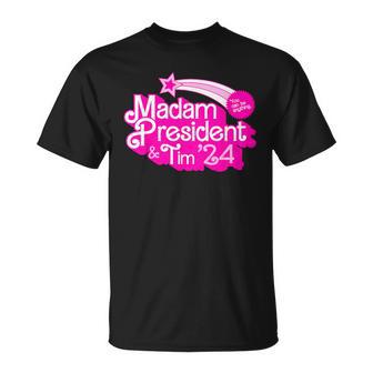 Madam President And Tim '24 Pink Fashion Doll T-Shirt | Seseable UK