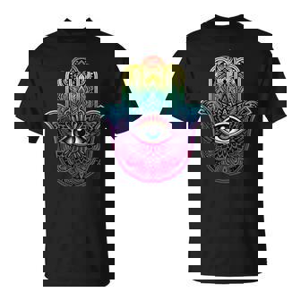 Mal De Ojo Maldición Protección Mano De Hamsaer Ojos Mal De Ojo Camiseta unisex - Regaloses