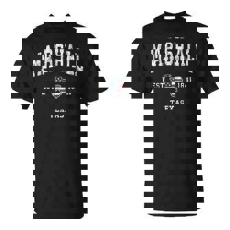 Marshall Texas Tx Drapeau Américainintage Sport T-Shirt - Cadeauxyz