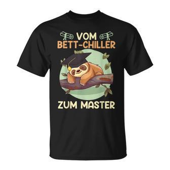 Masterarbeit Bestandenom Bett-Chiller Zum Master Abschluss T-Shirt - Geschenkecke