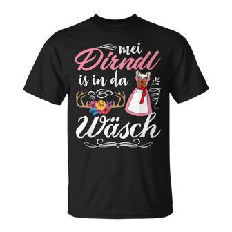 Mei Dirndl Is In Da Wäsch Oktoberfest Drindl Replacement Dirndl S T-Shirt - Geschenkecke