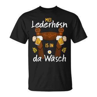 Mei Lederhosn Is In Da Wäsch Oktoberfest Costume S T-Shirt - Geschenkecke