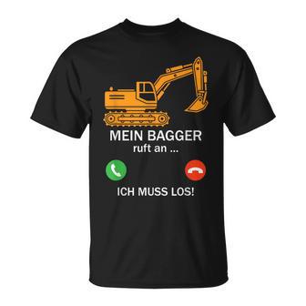 Mein Bagger Ruft An Ich Muss Los Saying Women's T-Shirt - Geschenkecke