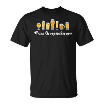 Meine Gruppentherapie Beer Drinker Alcohol Beer Saufen Beer T-Shirt - Geschenkecke