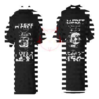 Metal Ferret Goth And Heavy Metal Animal T-Shirt - Thegiftio