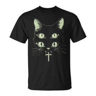 Metal Punk Cat Grunge Gothic Goth Witchy T-Shirt - Geschenkecke