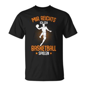 Mir Reichts Ich Geh Basketball Playing Basketballer Boys' T-Shirt - Geschenkecke