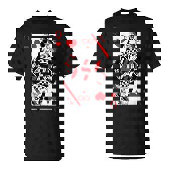 Modern Cool Queen Of Hearts Valentines Day Cool V-Day T-Shirt - Thegiftio UK