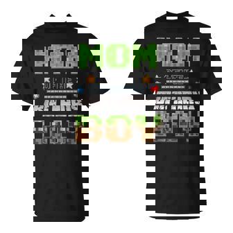 Mom Of The Birthday Boy Video Gamer Pixel Birthday Party T-Shirt | Mazezy