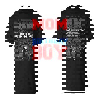 Mom Of The Birthday Spider Web Boy Mom And Dad Family T-Shirt - Monsterry