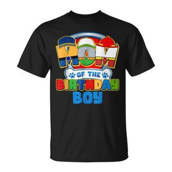 Mom And Dad Birthday Boy Dog Family Matching T-Shirt - Monsterry