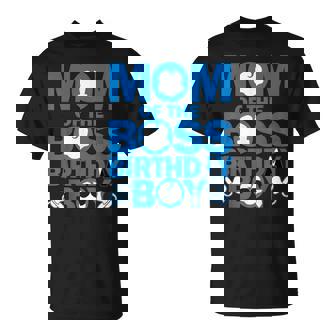 Mom And Dad Boss Birthday Boy Baby Family Party Decorations T-Shirt - Thegiftio UK