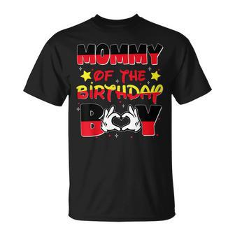 Mom And Dad Mommy Of The Birthday Boy Mouse Family Matching T-Shirt - Monsterry AU