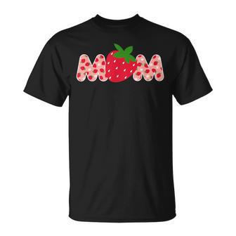 Mom Strawberry First Birthday Family Strawberry T-Shirt | Seseable UK