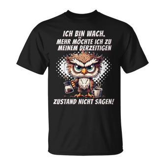 Müde Faul Ich Will Schlafen Pyjamas Morgenmuffel T-Shirt - Geschenkecke