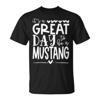 Mustangs School Sports Fan Team Spirit Great Day T-Shirt | Seseable UK
