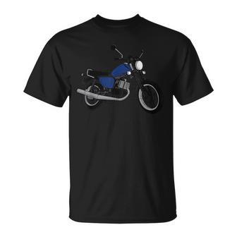 Mz Etz 250 Blue T-Shirt - Seseable