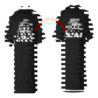 Nagano Japan Kanji Personnage Rétrointage Arc-En-Ciel T-Shirt - Cadeauxyz