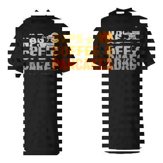 Naps Coffee & Pancakes Coffee And Pancake Lover T-Shirt - Monsterry