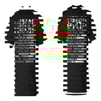 National Latino Countries Flag Hispanic Heritage Month 2024 T-Shirt | Mazezy