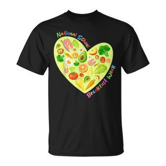 National School Breakfast Week Healthy Food Lovers T-Shirt - Monsterry