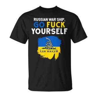 Navire De Guerre Russe Go F Yourself T-Shirt - Cadeauxyz