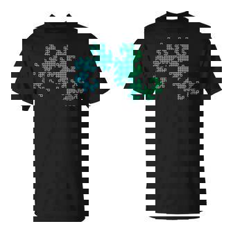 Nerdy Dragon Curve Fractal Geometría Profesor De Matemáticas Azulerde Cuello Camiseta unisex - Regaloses