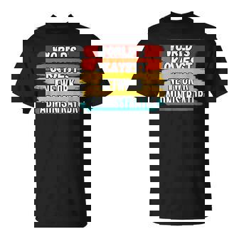 Network Administrator World's Okayest Network Adminis T-Shirt - Monsterry