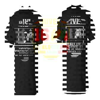 Nivel 16 Desbloqueado Cumpleaños 16 Años Camiseta unisex - Regaloses