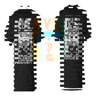 Nivel 44 Desbloqueado Gamer 44 Años 44 Cumpleaños Camiseta unisex - Regaloses