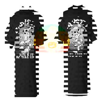 No Diggity Bout To Bag It Up Cute Ghost Halloween T-Shirt - Monsterry