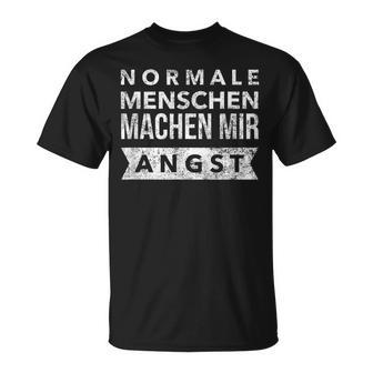Normale Menschen Machen Mir Angst Inscription En Allemand T-Shirt - Cadeauxyz