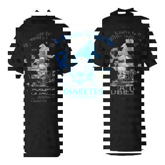 In November We Wear Blue Gnomes Diabetes Awareness T-Shirt - Monsterry