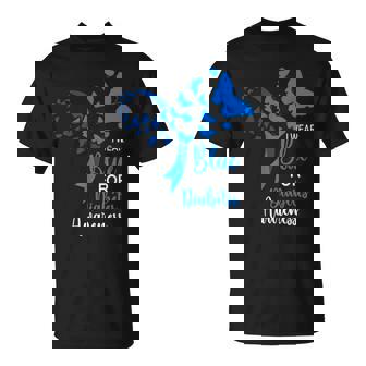 In November We Wear Blue Ribbon Diabetes Awareness Month T-Shirt - Monsterry