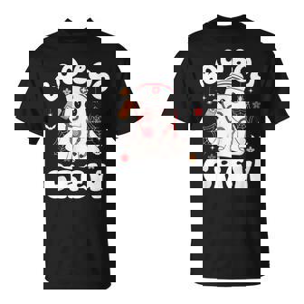 Nurse Halloween For Boo Boo Crew Ghost Nurse T-Shirt - Seseable