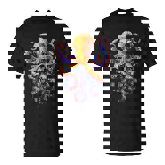 Océano Animales Acuarista Colorido Pulpo Kraken Camiseta unisex - Regaloses