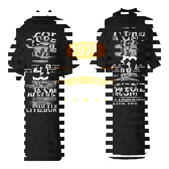 October 1974 50 Years Of Being Awesome Limited Edition T-Shirt - Thegiftio