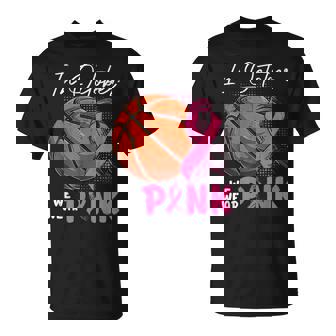 October We Wear Pink Breast Cancer Fighter Basketball Ball T-Shirt - Monsterry
