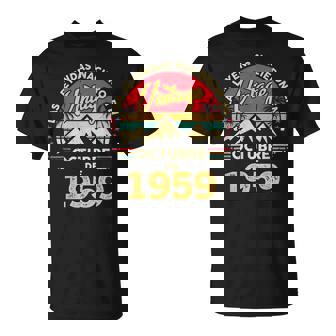 Octubre 1959 Hombres Es 65 Cumpleaños Edición Limitada 65 Camiseta unisex - Regaloses