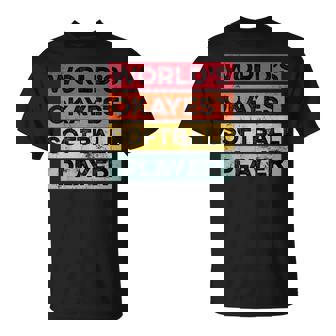 Okayest Softball Player Softball Girls T-Shirt - Monsterry