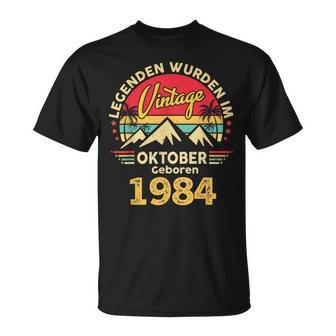 Oktober 1984 Männer Frauen 40 Geburtstag Limited Edition 40 T-Shirt - Geschenkecke