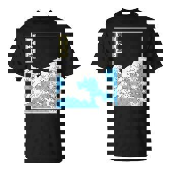 Olas Japonesas Minimalista Japón Arte Ola Camiseta unisex - Regaloses