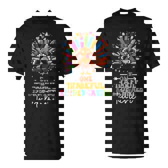 One Thankful Teacher Thanksgiving Kindergarten Teacher T-Shirt - Monsterry