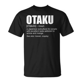 Otaku Définition Drôle Japonais Anime Manga Amoureux Otaku T-Shirt - Cadeauxyz