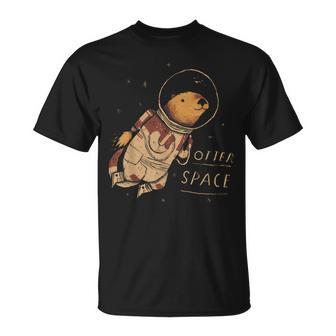 Otter Space Space Otter Otter Word Cute Otter T-Shirt - Geschenkecke